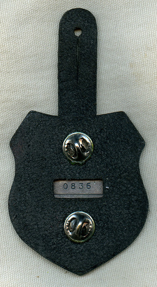 Rare Ca. 1996-2004 SFOR Military Police #'d 0836 with Original Leather Hanger