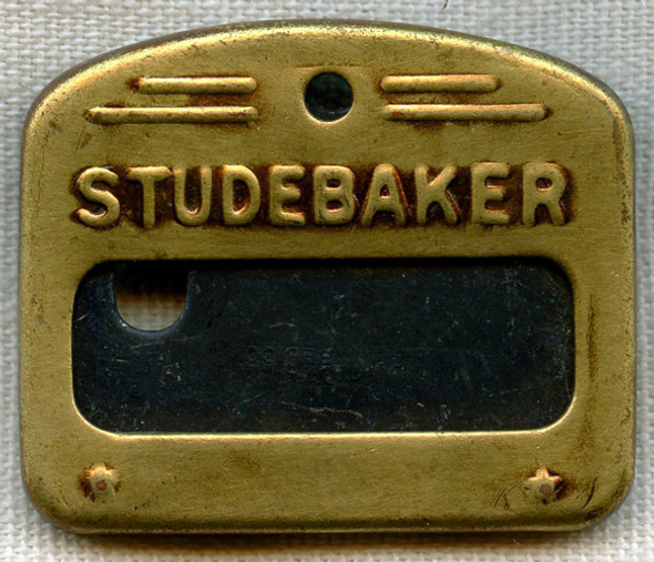 Vintage 1920s-1930s Unissued Studebaker Factory Worker Badge