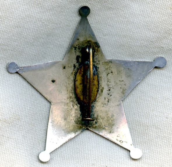 Great Late 1910's - 1920's Star Service Stations Attendant Badge