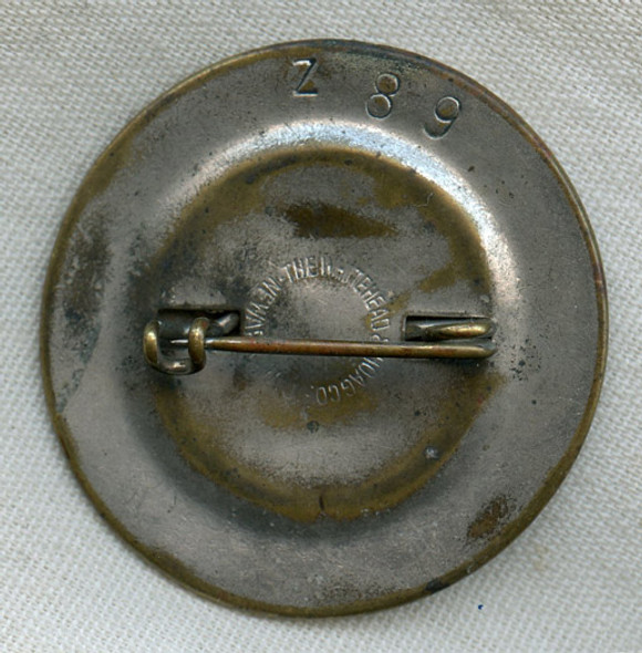 1930s-WWII Goodyear Tire & Rubber Co. Worker ID Badge Numbered on Reverse