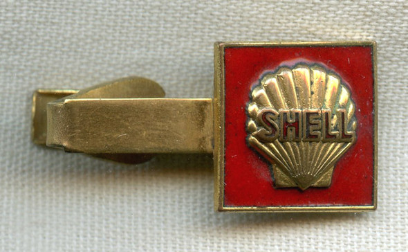 Cool 1950s Shell Gasoline Station Attendant Uniform Tie Bar
