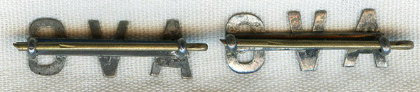 Ext. Rare Early WWII American Volunteer Group Flying Tigers Variant AVG Collar Insignia Indian Made