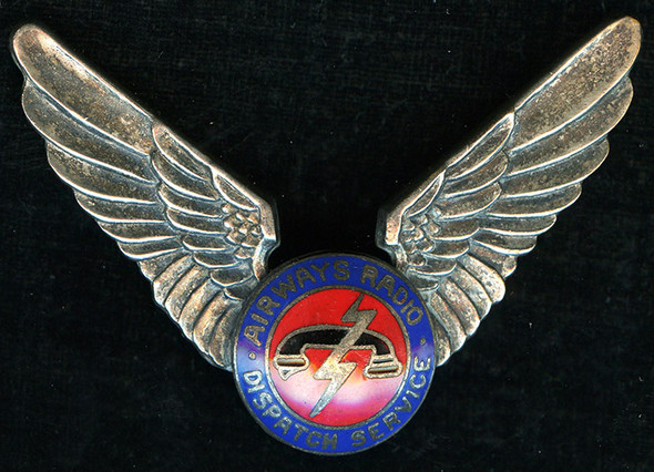 Rare Ca. 1950 NYC Airways Radio Dispatch Service Taxi Driver Hat Badge
