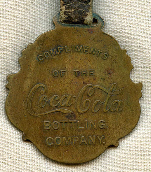 Very Rare Circa 1900 Coca-Cola Advertising Watch Fob