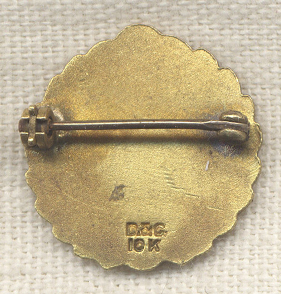 Beautiful Old 10K Gold Coca-Cola 5 Year Service Pin by Dieges & Clust