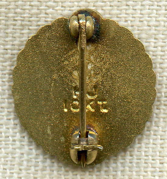 Old Coca Cola 5 Year Service Pin with 10K Gold and Ruby