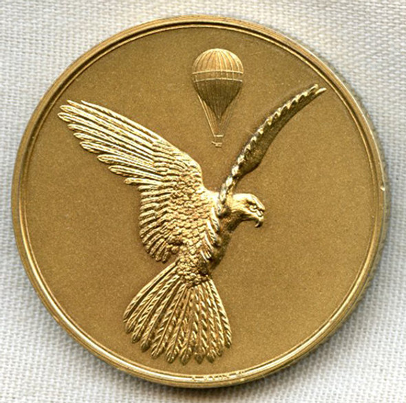 Ext. Rare 1956 Royal Aeronautical Society Gold Medal for Aeronautical Research & Development