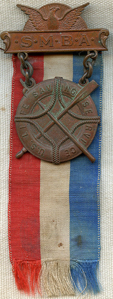 Ca 1900 US Life Saving Service Surfmens Mutual Benefit Assoc Medal by Whitehead & Hoag