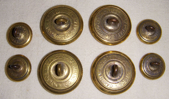 1900's - 1910's Set of Eight US Life Saving Service Uniform Buttons