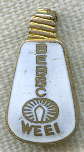1920s WEEI Radio Boston Edison "Big Brother Club" Lapel Pin by Whitehead & Hoag