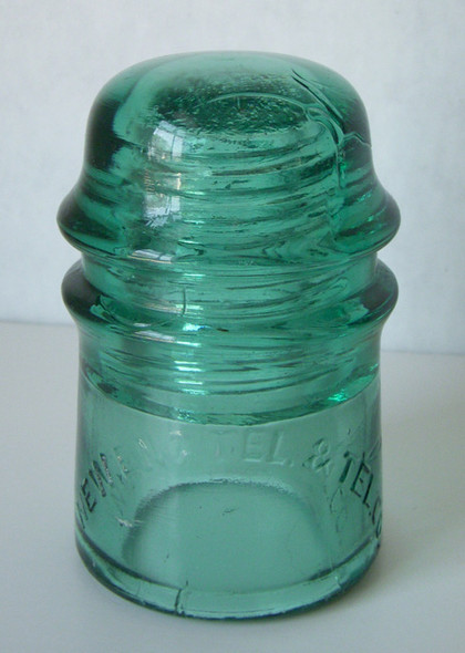 Uncommon Ca. 1900 New England Telephone & Telegaph Co. Glass Insulator Type CD 121