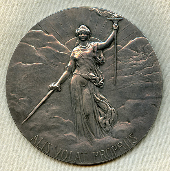 Stunning, Large, & Heavy (over 9 oz.) 1910 Mexico Centenary Medal by Tiffany & Co.