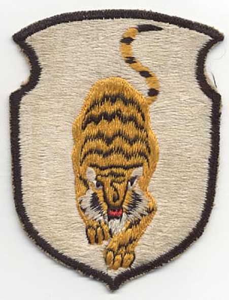 Rare Korean War, Japanese-Made USAF 37th Bomb Squadron Patch with Orange Bengal Tiger