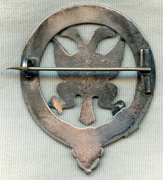 Extremely Rare Ca. 1880 - 87 1st Perthshire Rifle Volunteer's NCO or Piper's Glengarry Badge