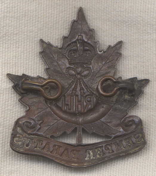 Canadian Royal Hamilton Light Infantry Officer Cap Badge