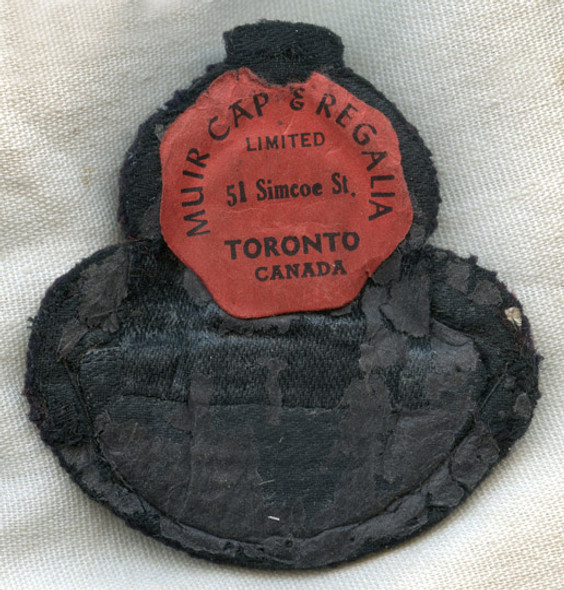 Beautiful WWII Canadian-Made RAF - RCAF Officer Service Dress Hat Badge by Muir