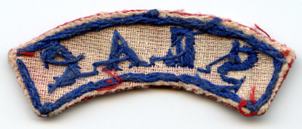 Circa 1944 UK South East Asia Command (SEAC) Shoulder Title Made in India