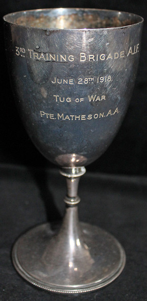 WWI Tug-Of-War Trophy for 3rd Training Brigade, Australian Imperial Forces<p>NOT AVAILBLE