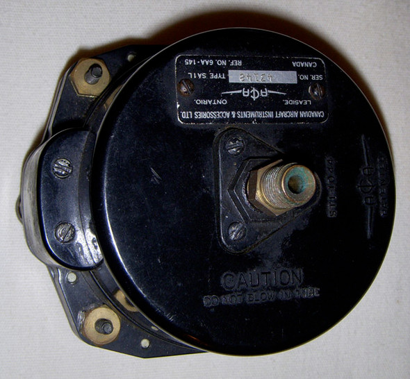 Dated 1943 or 1945 Royal Canadian Air Force (RCAF) Altimeter in Bakelite Case