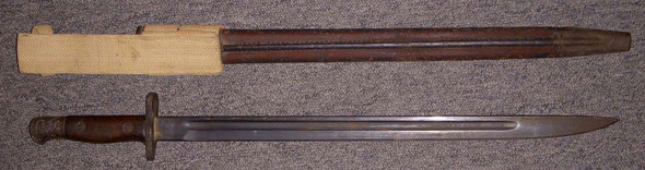 WWII Lee-Enfield Bayonet with 1942-Dated Sheath