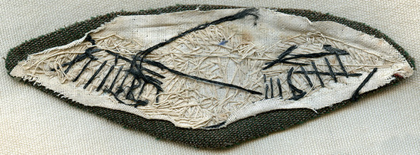 Rare 1930's Irish Army Air Corps Pilot Wing Full Dress in Bullion on Irish Uniform Gabardine Wool