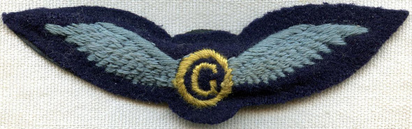 Rare Ca. 1944 UK Glider Regiment Second Pilot Wing (Glider Pilot)