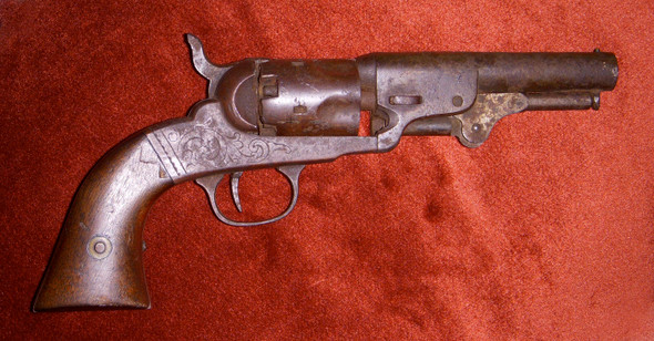 Rare Civil War Era Bacon Mfg. Co. 2nd Model Pocket Revolver with Marked Barrel NOT AVAILABLE