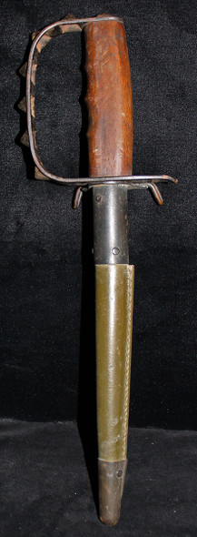 Exceptional Model 1917 US Army Trench Fighting Knife. Superb Paint on Scabbard