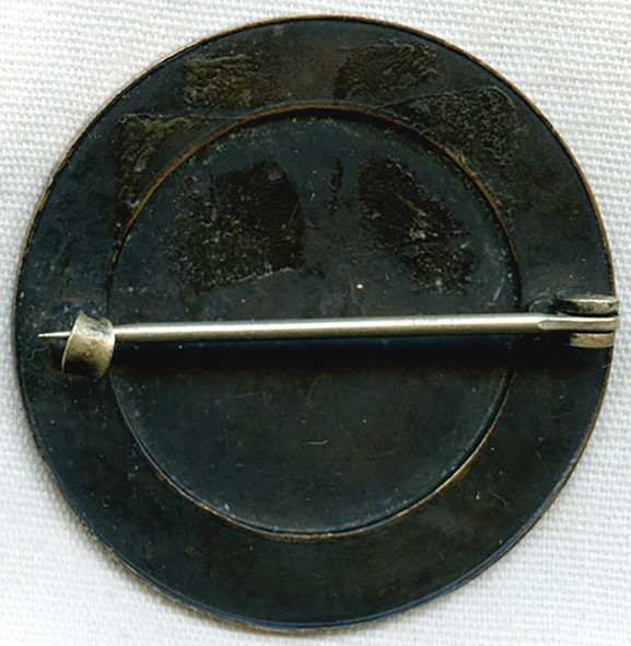 Large Circa 1900 Bronze Pin-Back Badge for Maryand College for Women in Lutherville, MD