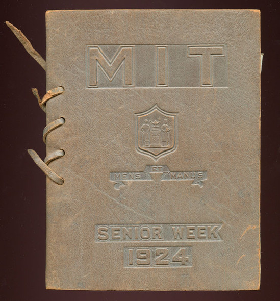 1924 MIT (Massachusetts Institute of Technology) Leather Senior Week & Commencement Program