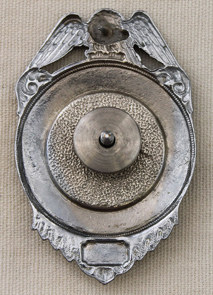 1930's - 1940's Portsmouth, New Hampshire Fire Department Hat Badge in Excellent Condition