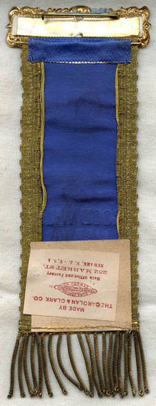 1907 Fire Parade or Muster Ribbon for Goodwill Fire Co. of Belvidere, New Jersey at Easton, PA