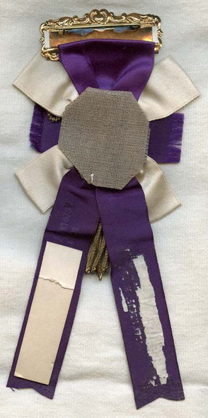 Ornate 1906 Good Will Fire Co Belvidere, New Jersey Vet. Vol. Firemen's Assoc. Convention Ribbon