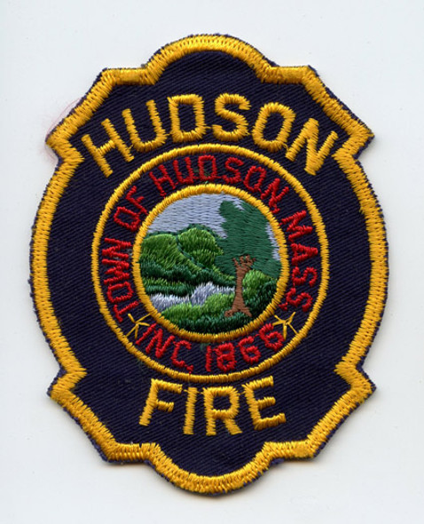 Circa 1960's Hudson, Massachusetts Fire Department Patch