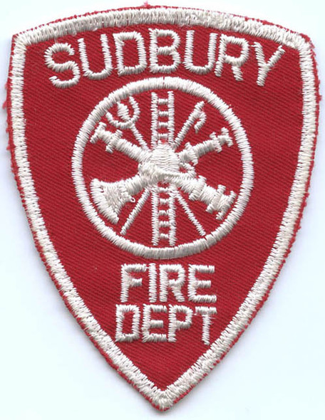 1970's Sudbury, Massachusetts Fire Department Patch