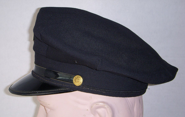 Cool Vintage 1950s Pembroke, New Hampshire Fireman's Hat with Badge