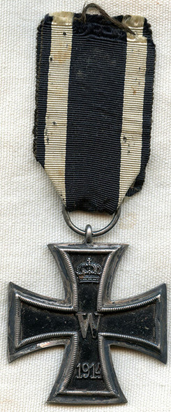 Nice, Early WWI German Iron Cross, 2nd Class in .800 Silver