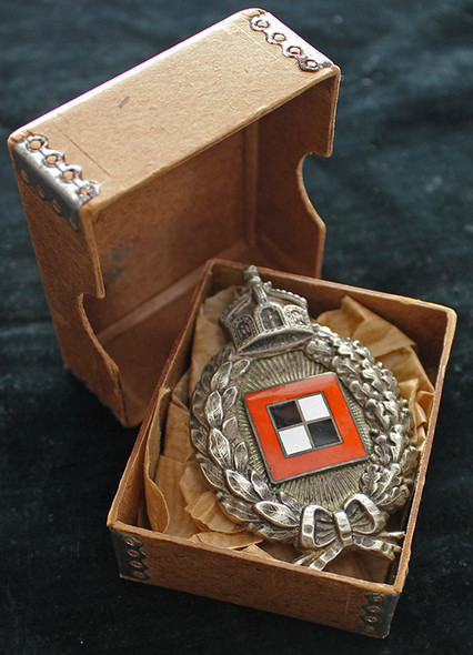 Beautiful WWI Prussian Observer Badge in Original Packaging by Juncker with Niemann COA