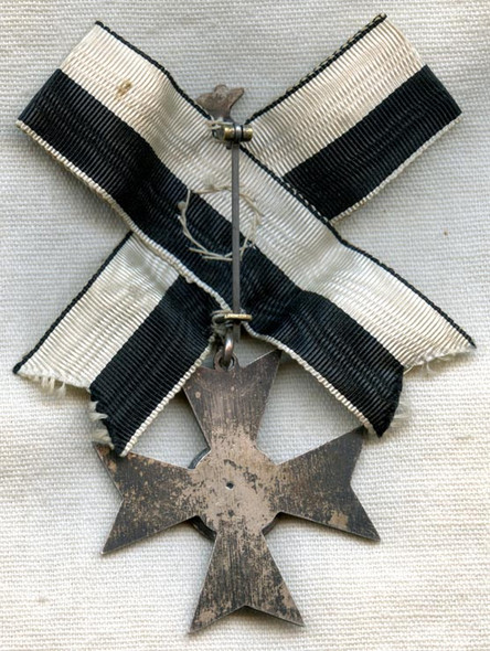 Circa 1910s Beautiful Prussian 9th Uhlan Regiment 25 Year Veteran Medal