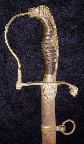 Rare 1890s Imperial German Child's Lion Head Cavalry Saber