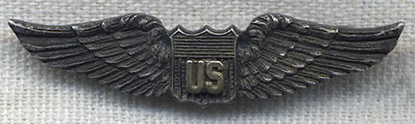 WWI US Air Service Pilot Overseas Cap Wing by Haltom, Fort Worth, Texas