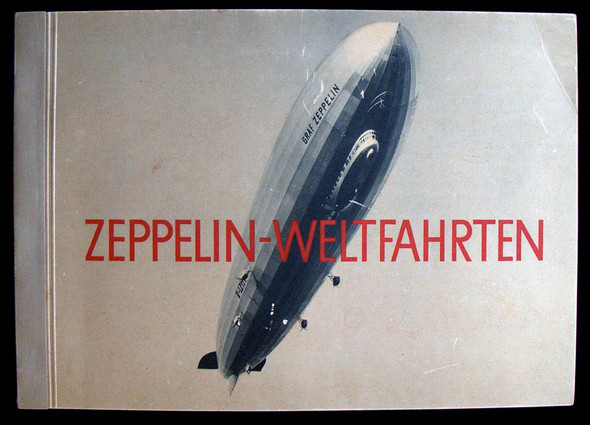 Rare 1932 "Zeppelin Weltfahrten" I LZ-127 Graf Zeppelin Photo Album History with Cover