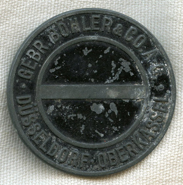 Rare WWII Nazi Germany Armament Manufacturing Factory Worker Badge