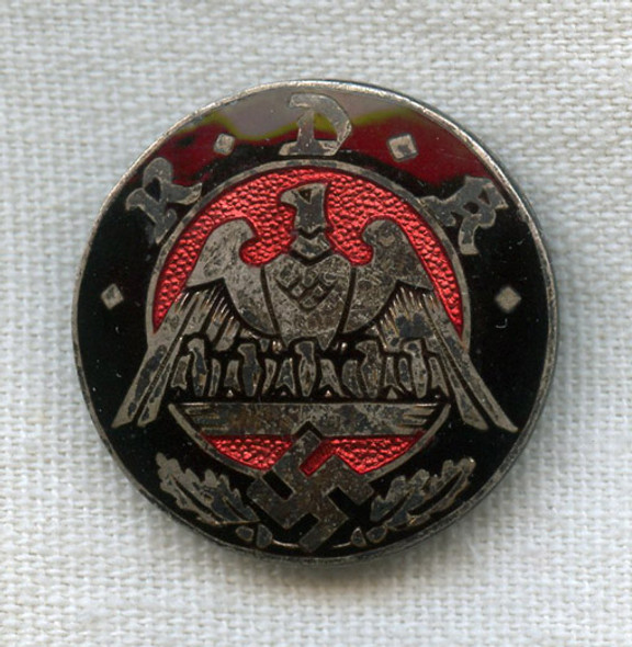 Pre-WWII Nazi RDK Reichsbund der Kinderreichen Enameled Member Pin