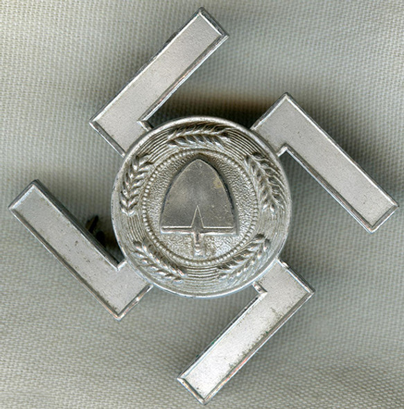 Rare WWII German RAD Security Service Gorget Central Device/Insignia