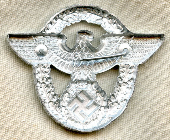 WWII Nazi Police or Field Police EM Hat Badge by CTD
