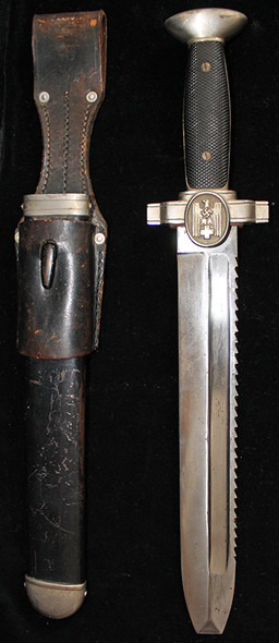 WWII Nazi Germany Red Cross Enlisted Man's Hewer with Scarce Frog