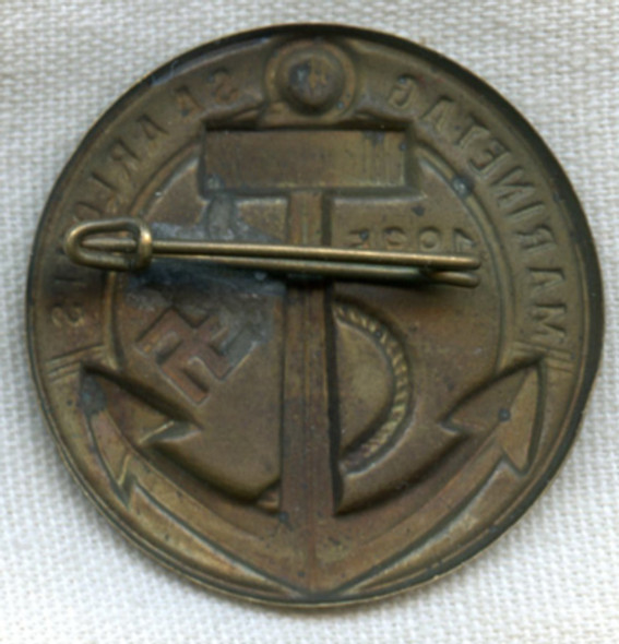 Rare 1935 Tinnie for Marinetag (Naval Day) Saar Louis - Only One I've Seen