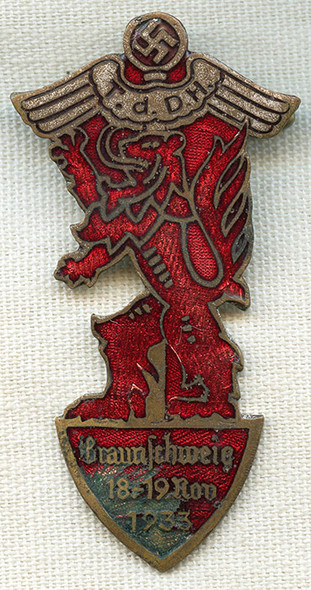 Rare Enameled 1933 T.d D.H. Tinny from Baunschweig