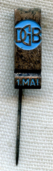 1930s DGB Deutscher Gewerkschaftsbund (Confed of German Trade Unions) May Day Celebration Stick Pin